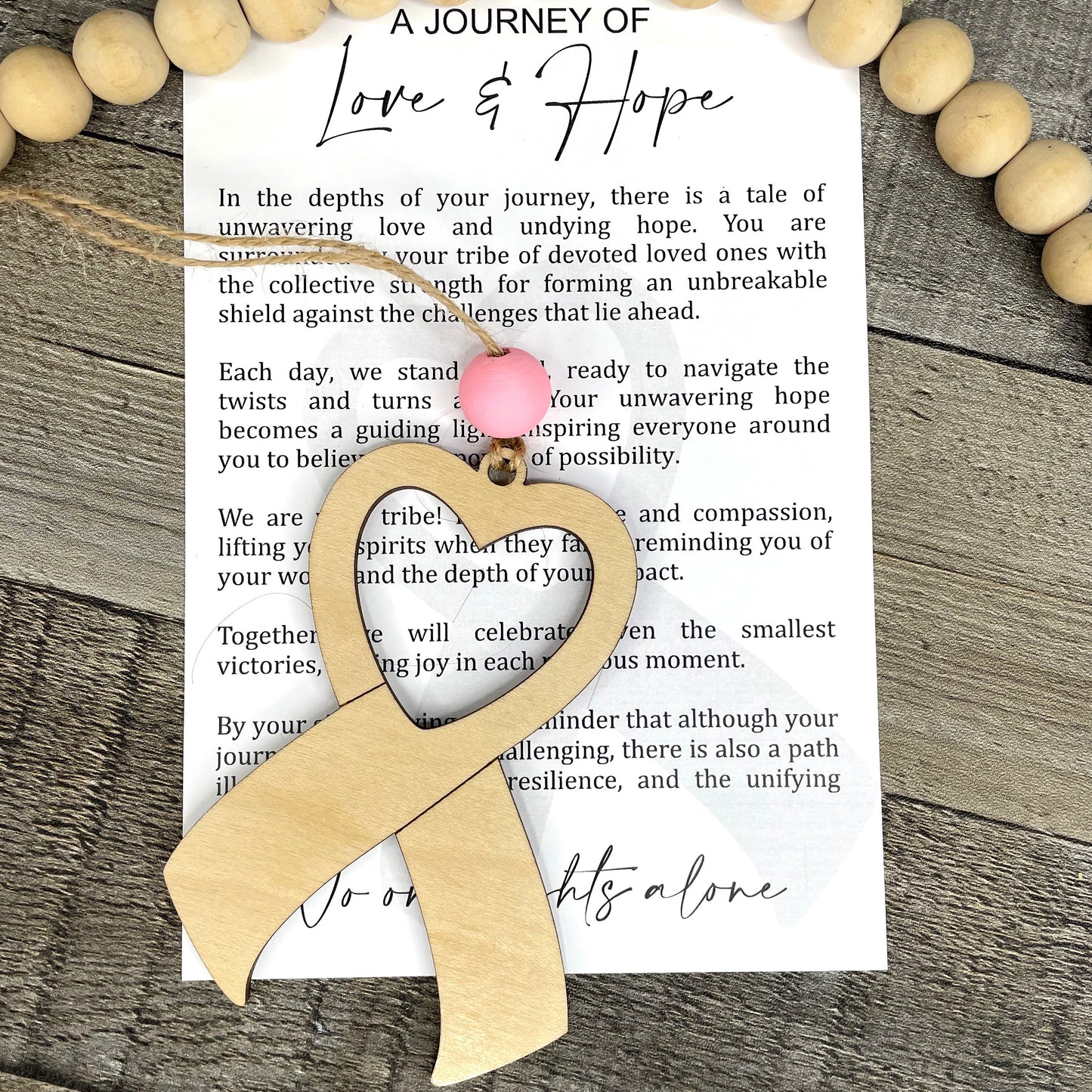 A Journey of Love & Hope Story Card