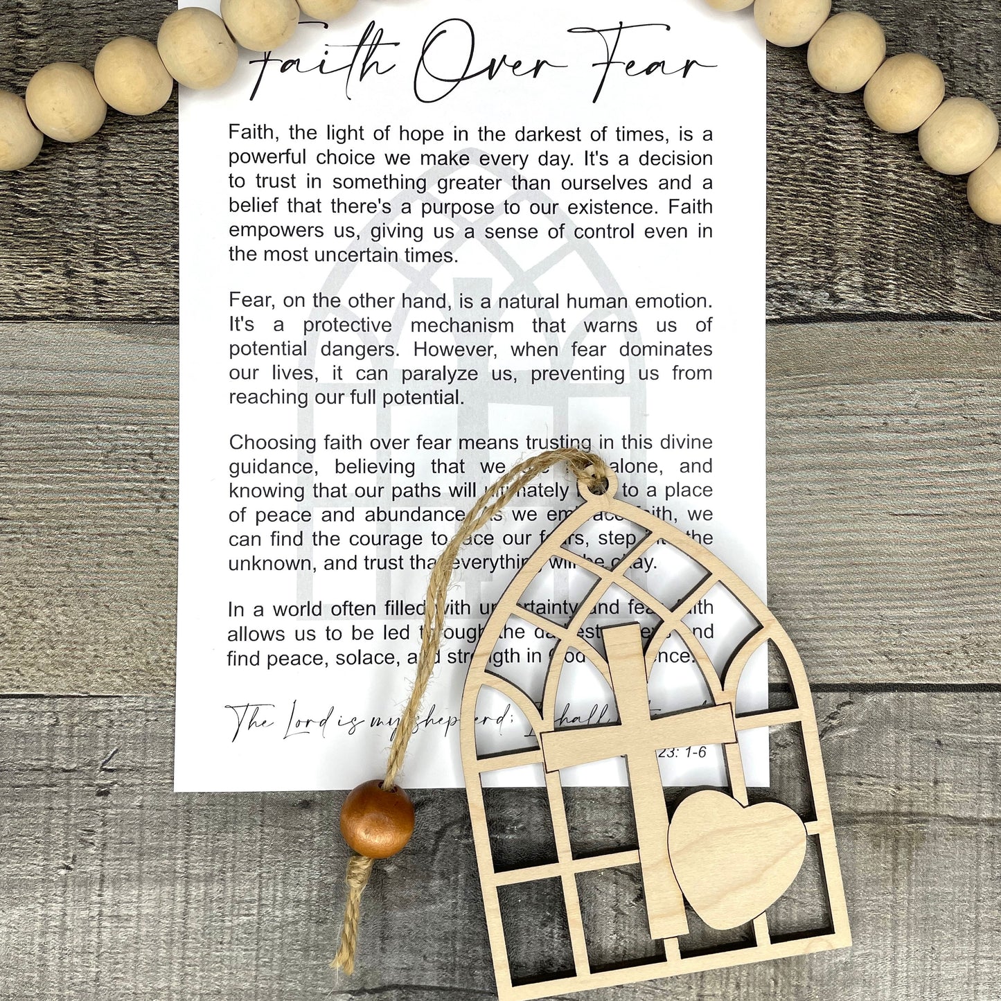 Faith Over Fear Story Card