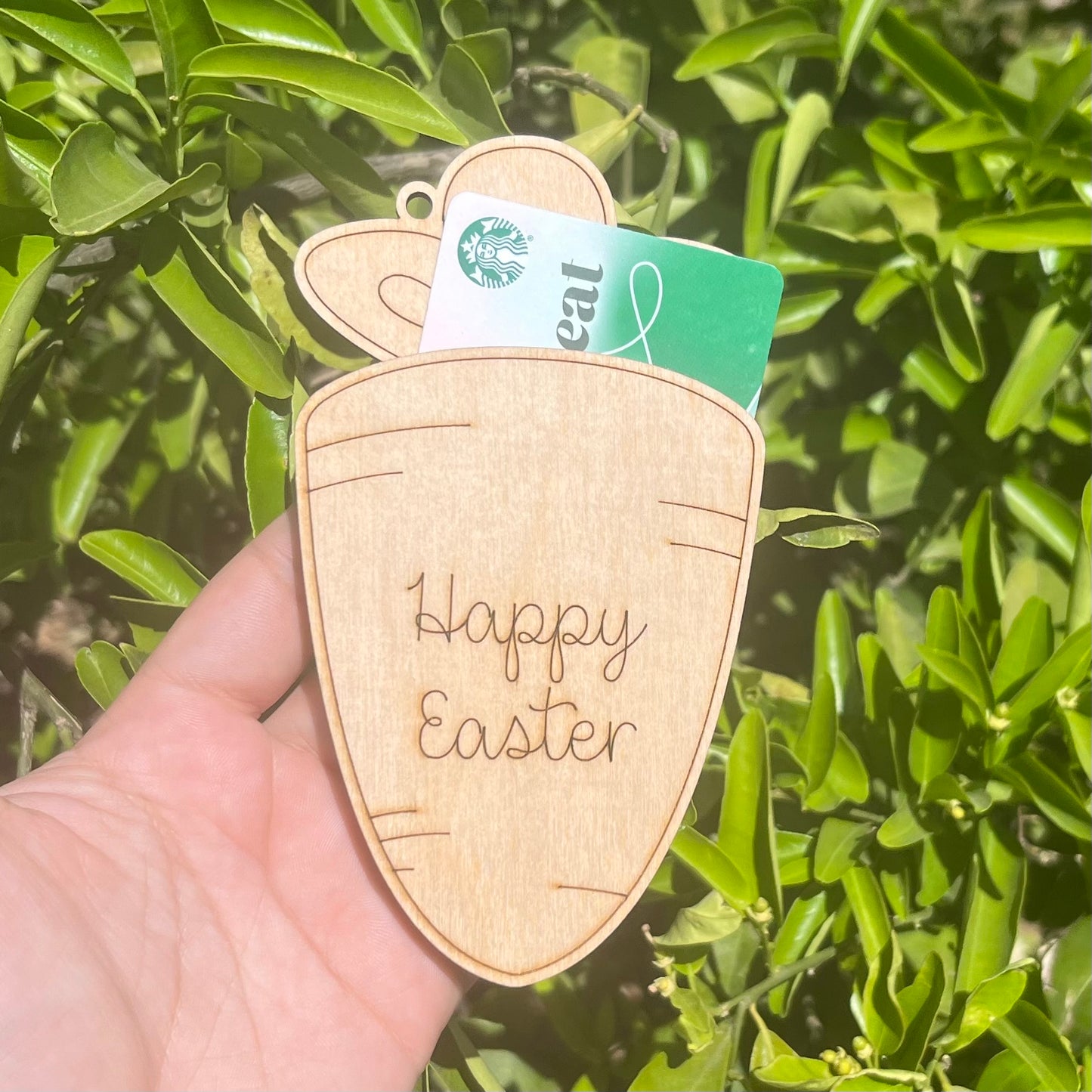 Happy Easter Carrot Gift Card Holder