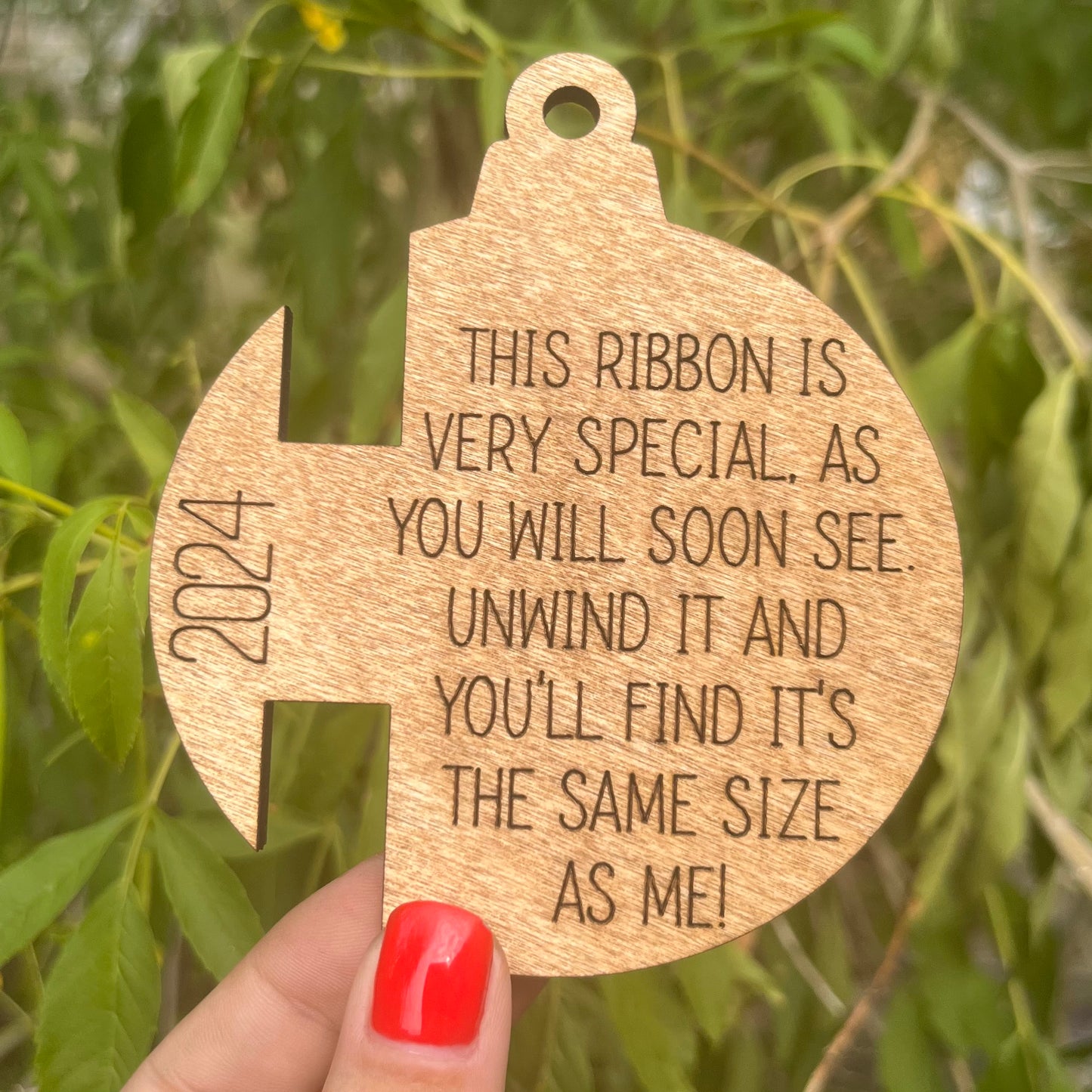 This Ribbon Is Very Special 2024 UPDATED Version Christmas Ornament