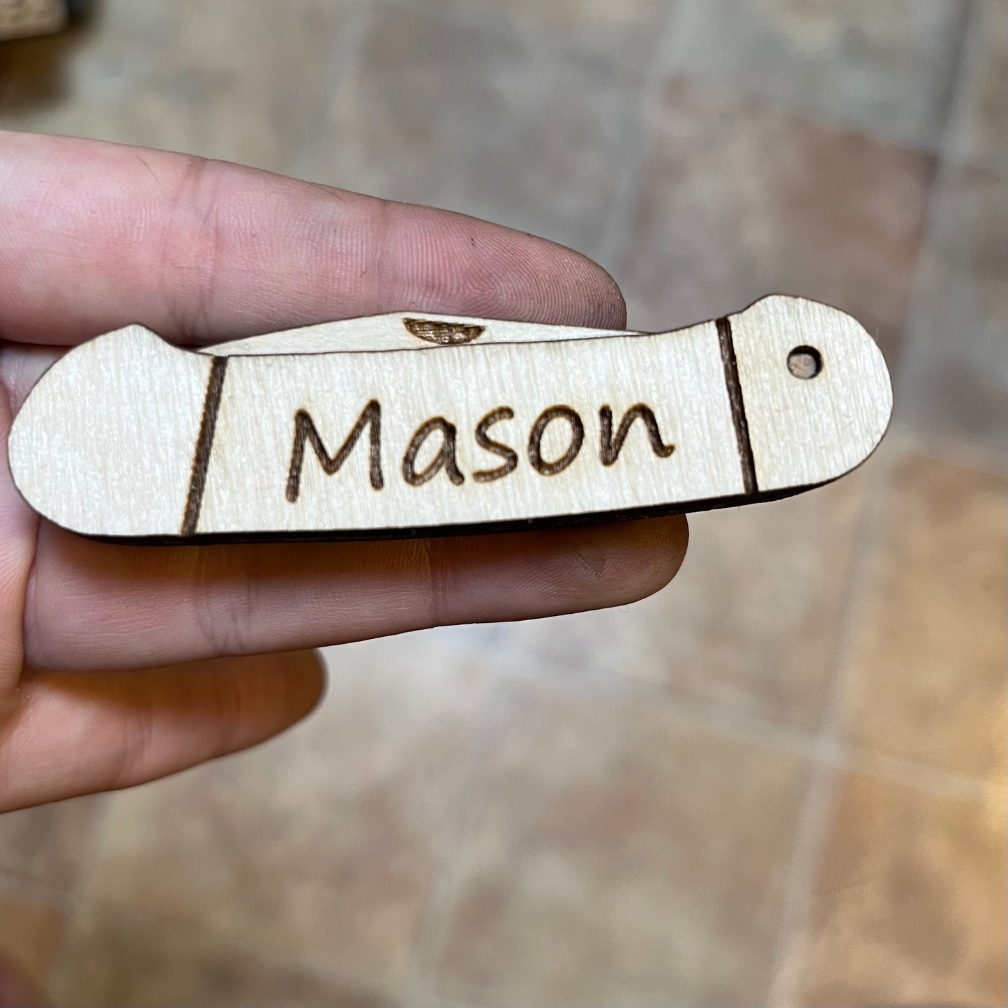 Personalized Wood Knife