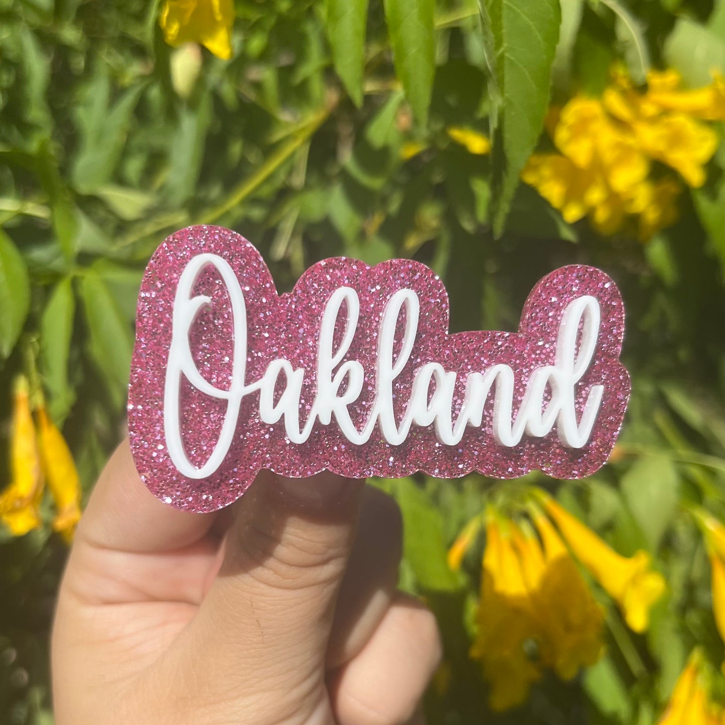 Personalized Acrylic Hair Clip