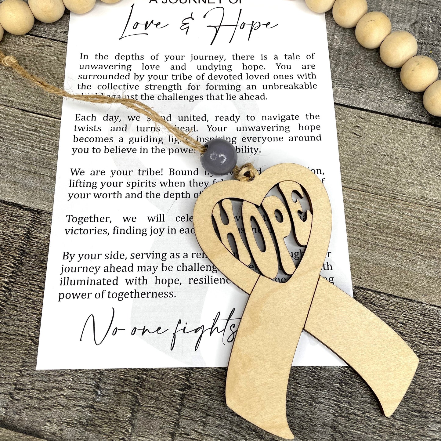 A Journey of Love & Hope Story Card