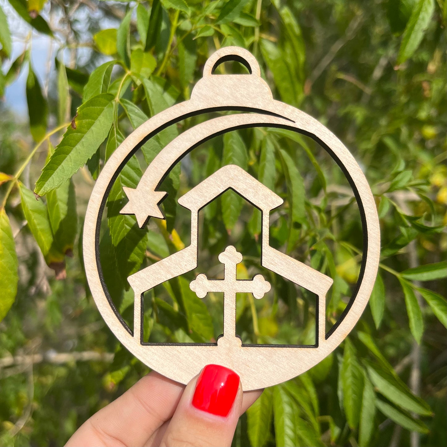 Church With Star Faith Ornament