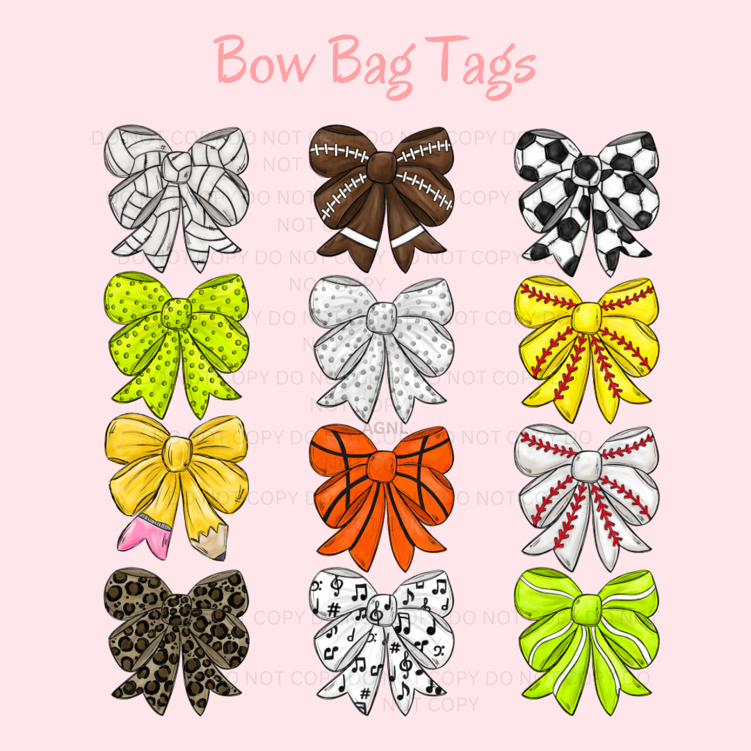 Bow MDF Keychains