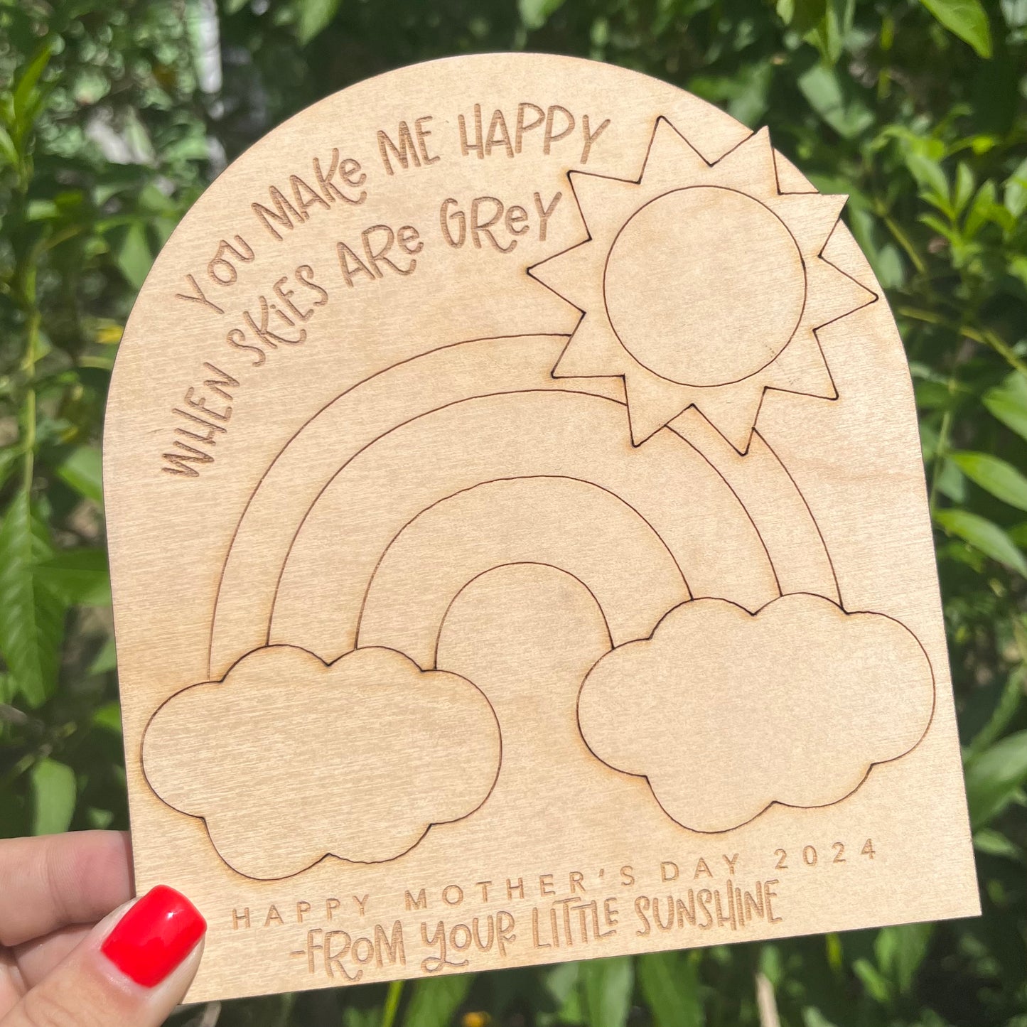 You Make Me Happy Mother's Day Paint Sign