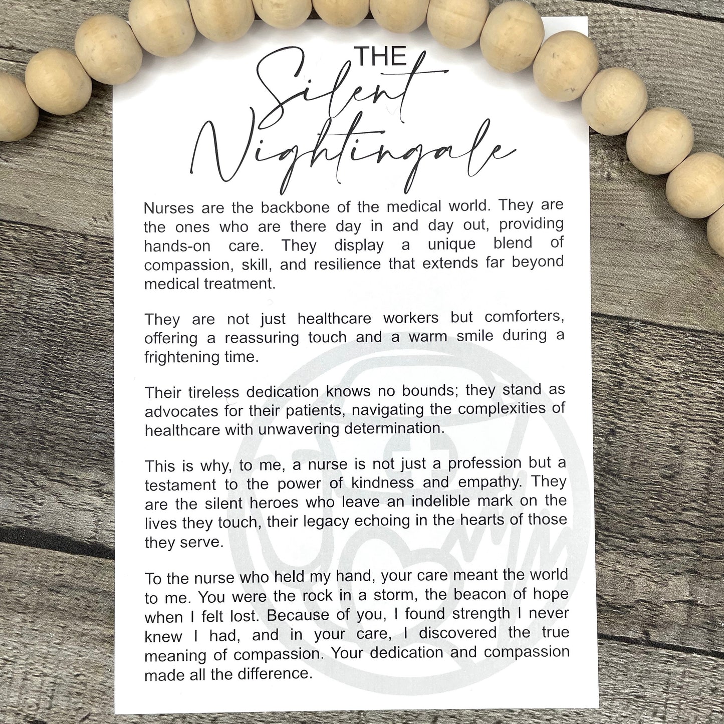 The Silent Nightingale Story Card