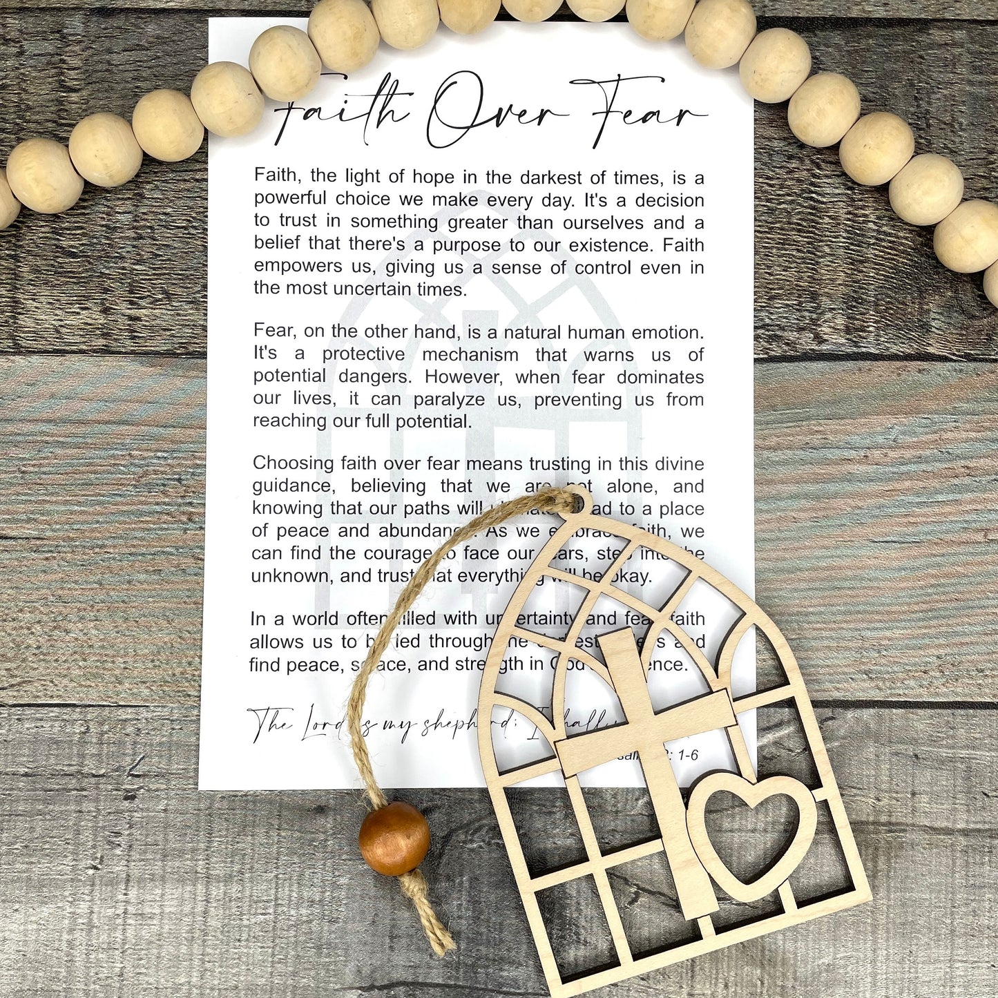Faith Over Fear Story Card