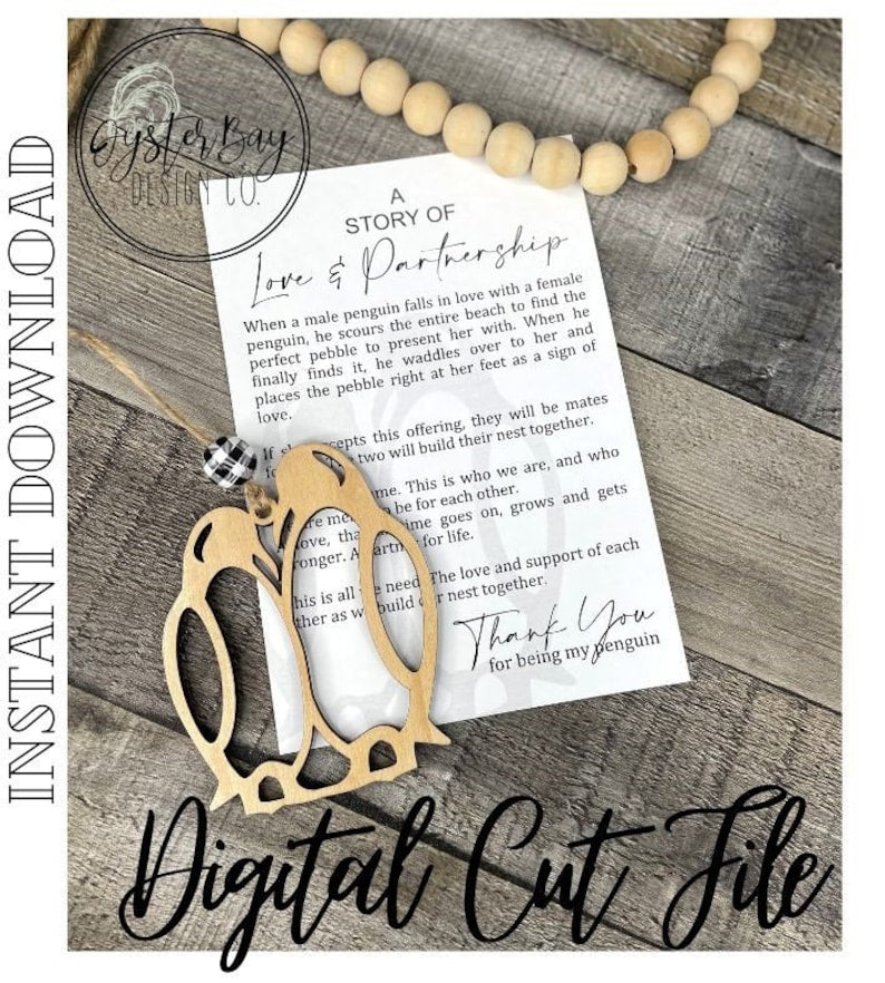Love & Partnership Penguin Car Charm