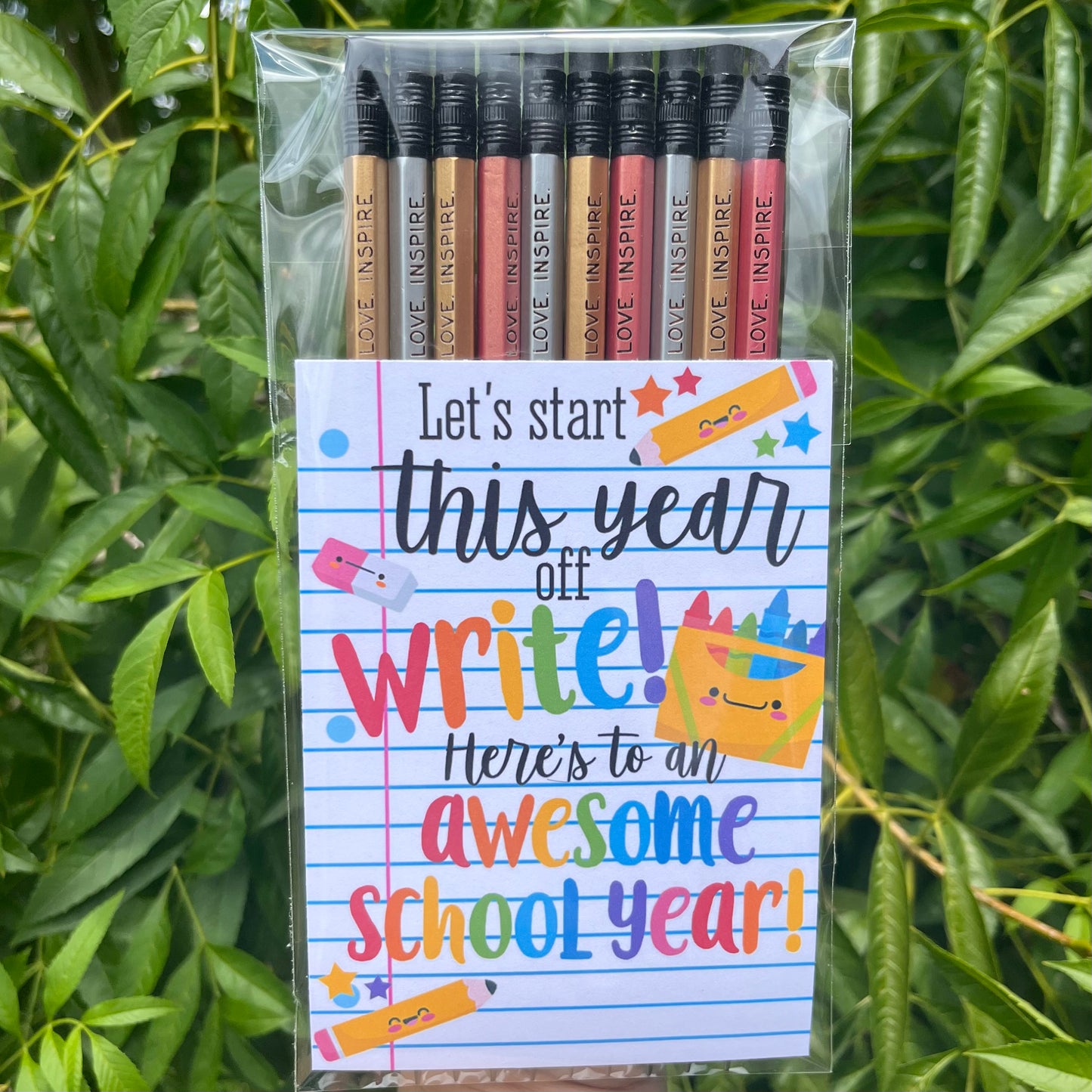 Metallic Personalized Pencils 10pk