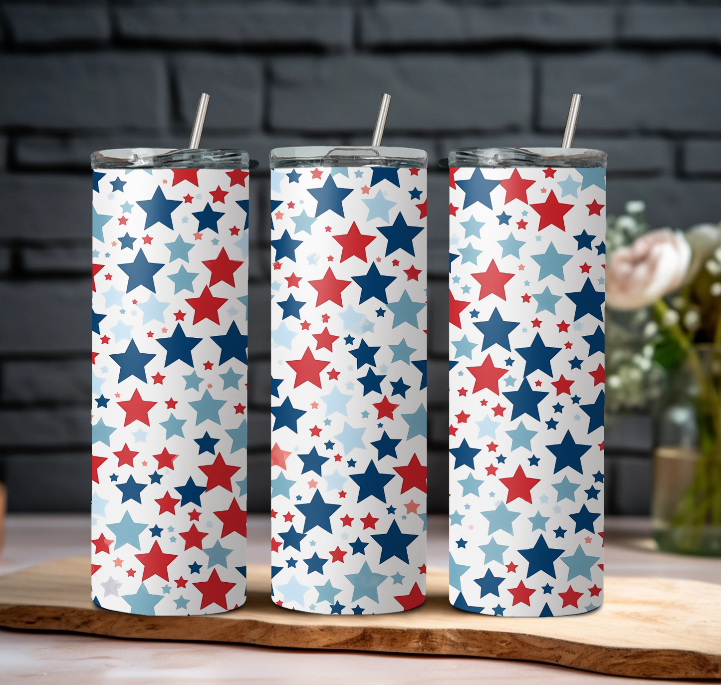 Patriotic Stars 20oz Tumbler