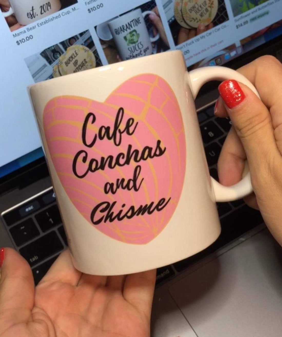 Cafe Conchas and Chisme Mug