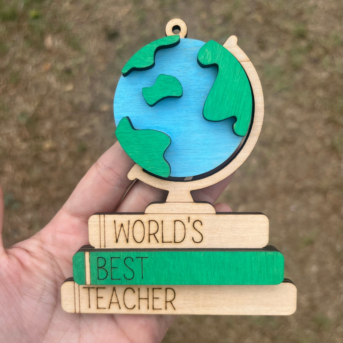 World's Best Teacher Car Charm