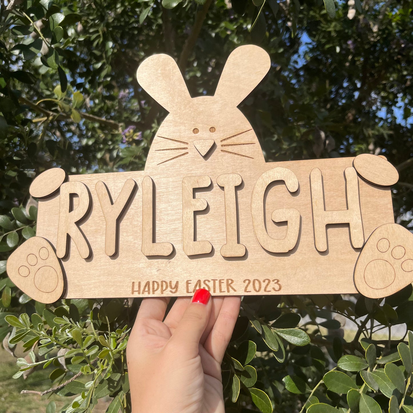 Personalized Easter Bunny DIY Paint Sign