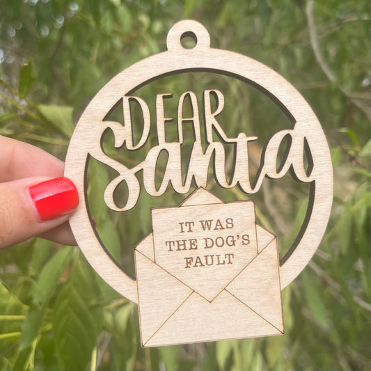 Dear Santa Christmas Ornament