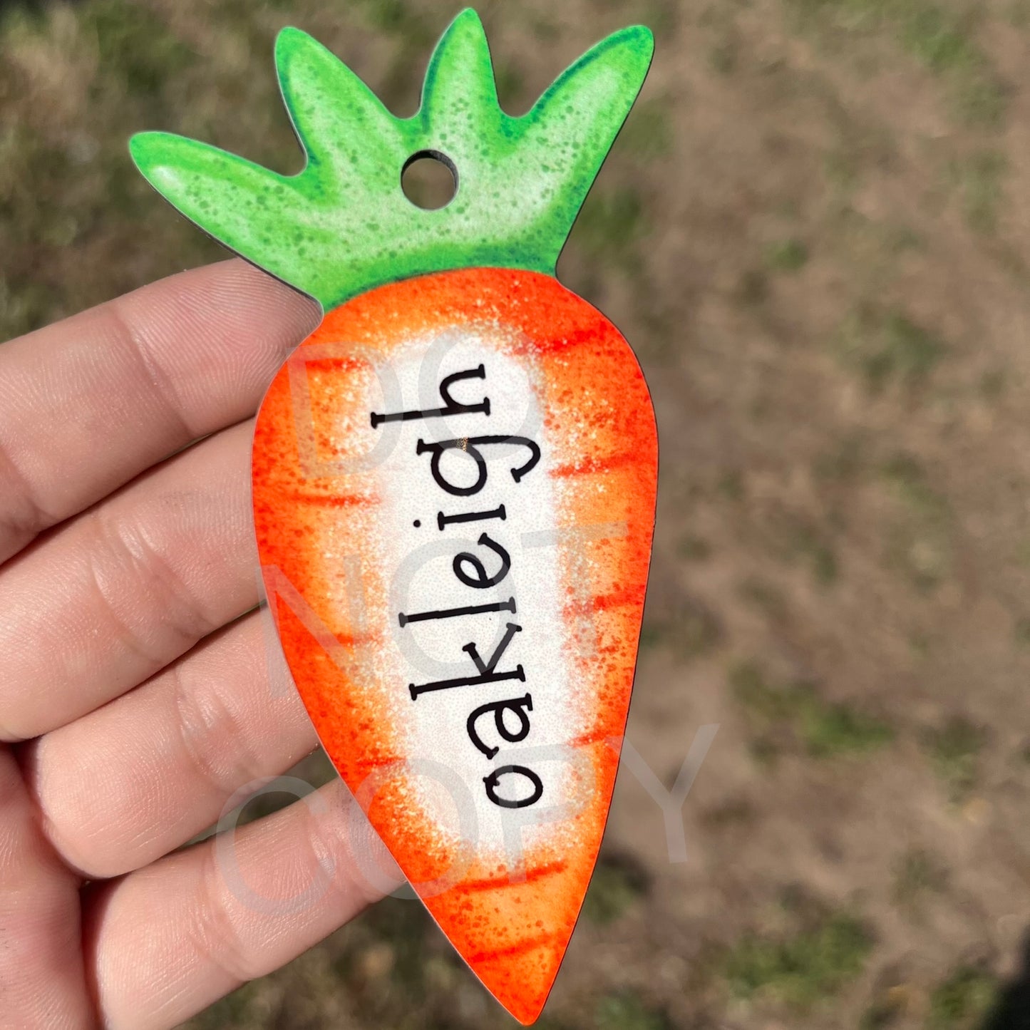 Carrot MDF Bag Tag