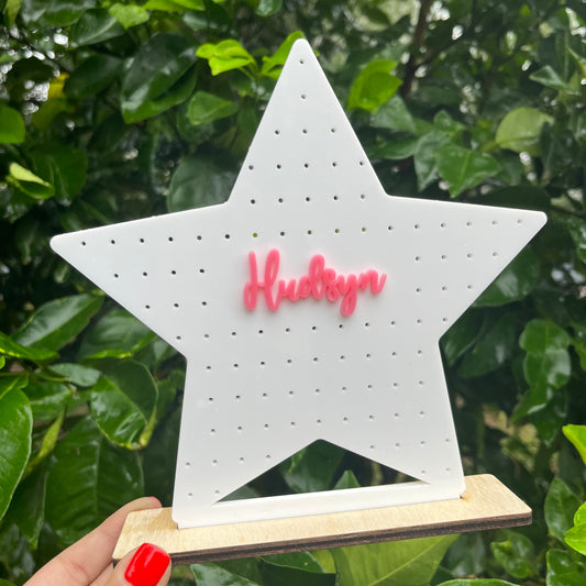 Star Acrylic Earring Stand