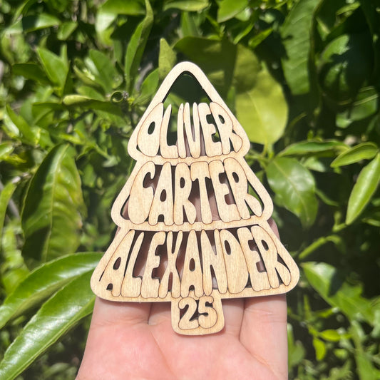 Family Christmas Tree Ornament