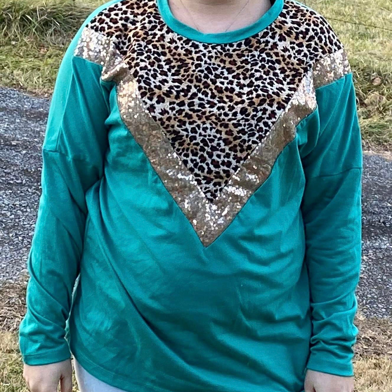 Animal Print and Camo Print Long Sleeve Shirt ***FREE with $15 purchase