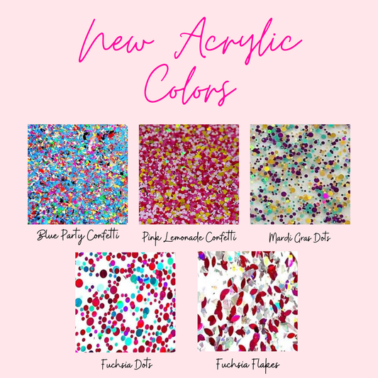 New Acrylic Colors Tumbler Topper