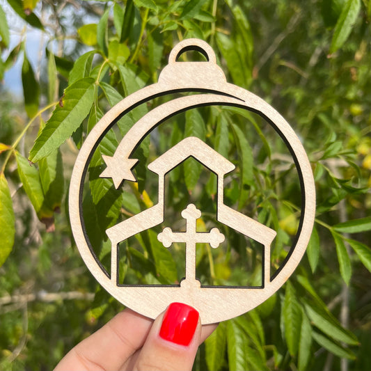 Church With Star Faith Ornament
