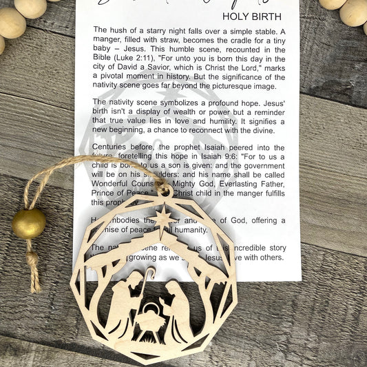 Silent Night's Holy Birth Story Card