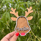 Personalized Reindeer Ornament