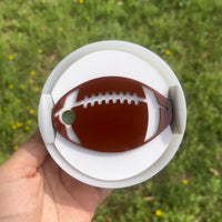 Football Tumbler Topper