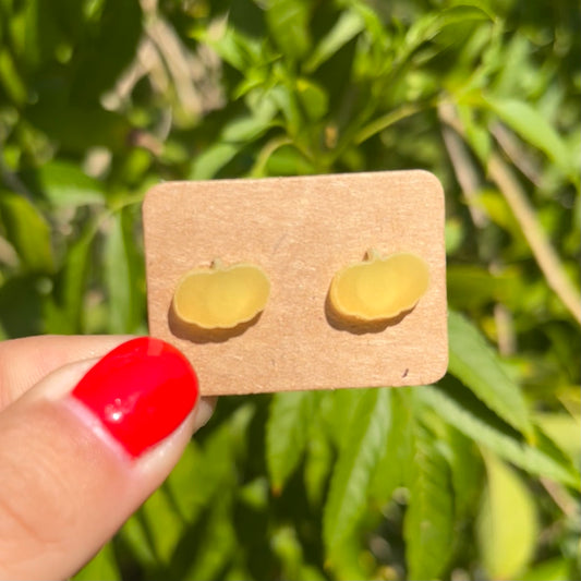 Orange Pumpkins Glow In The Dark Stud Earrings