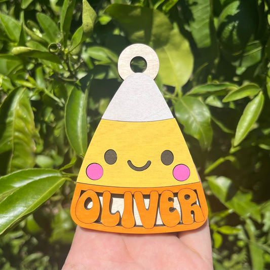 Candy Corn Bag Tag