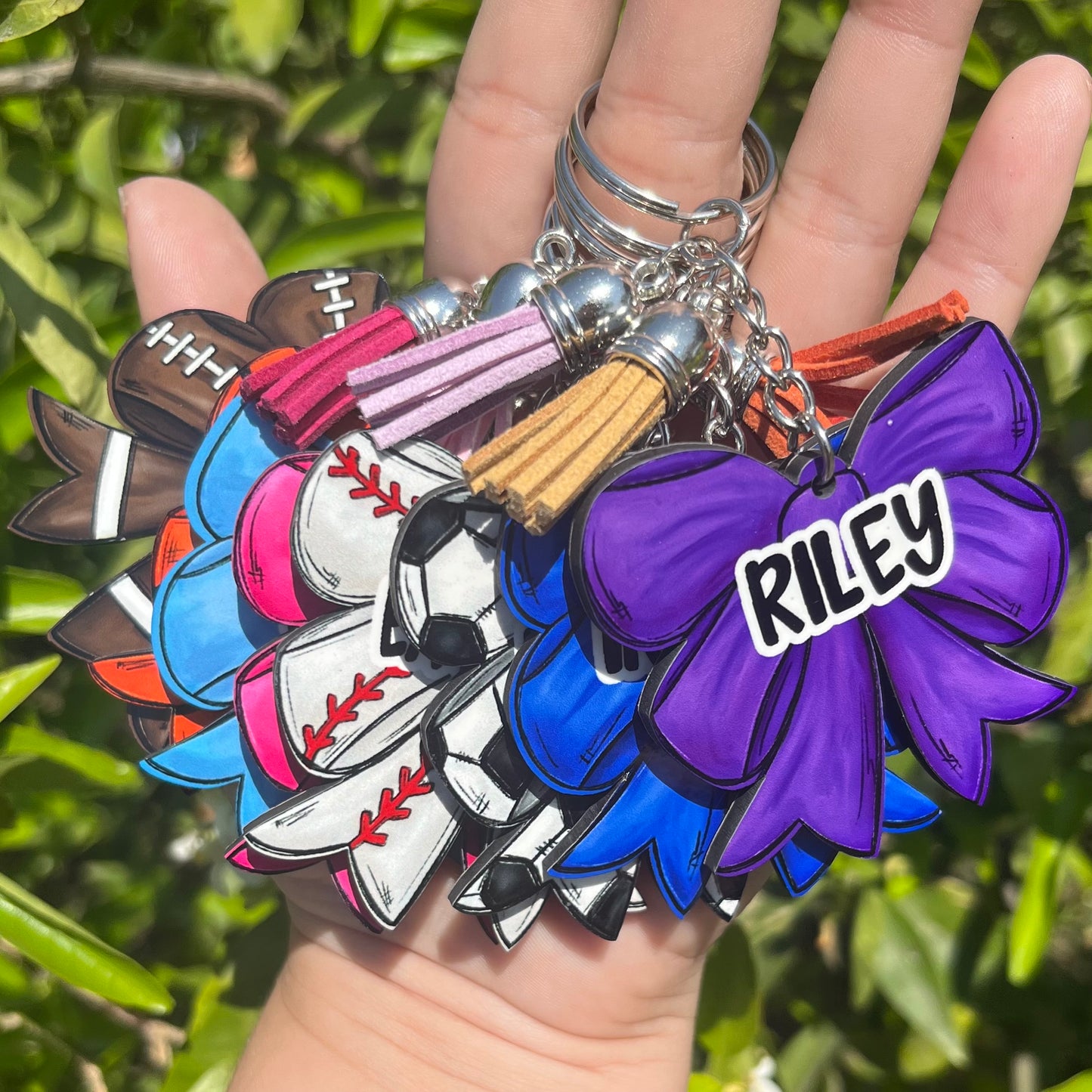 Bow MDF Keychains