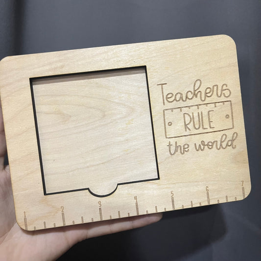 Teachers Rule The World Sticky Note Holder