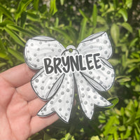Golf Bow MDF Bag Tag