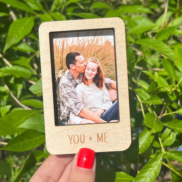 You + Me Picture Frame Magnet or Car Visor