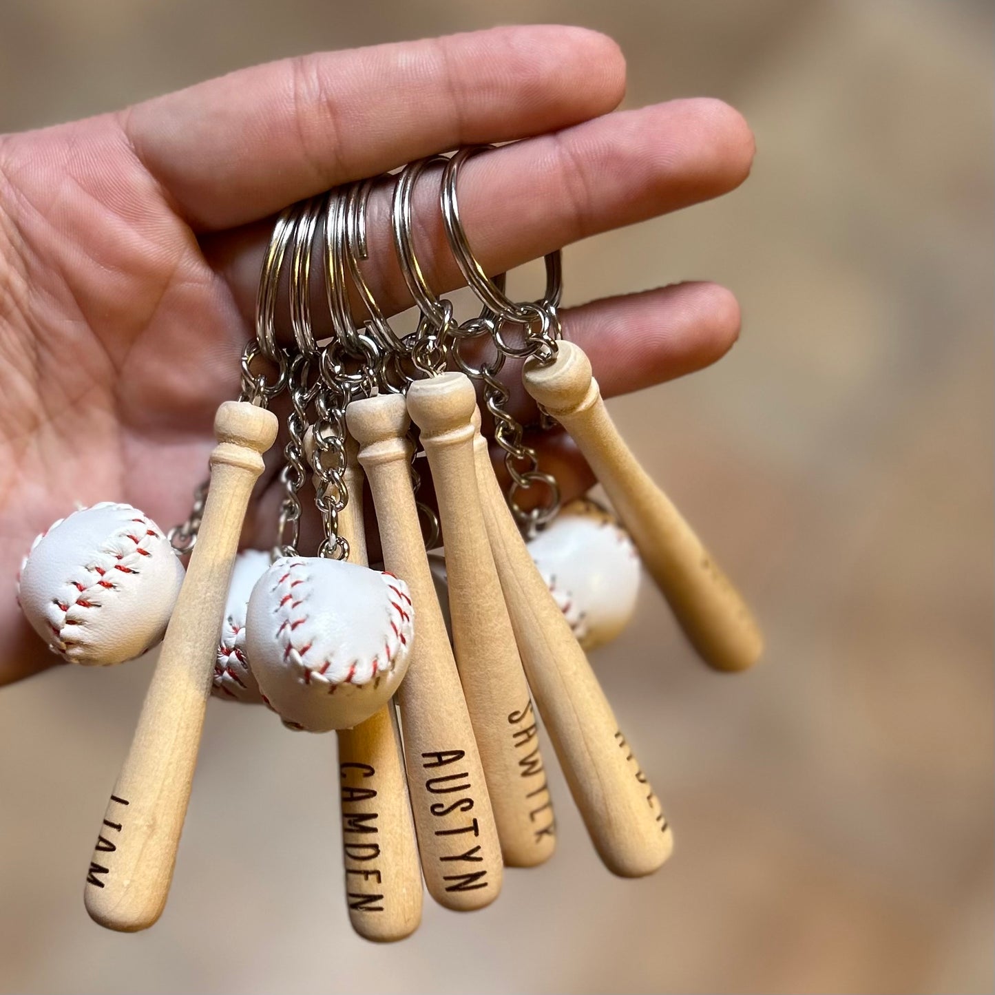 Baseball and Softball Keychains