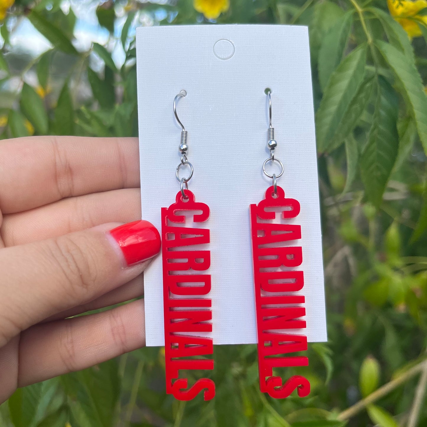 Mascot Underline Dangle Earrings