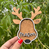 Personalized Reindeer Ornament