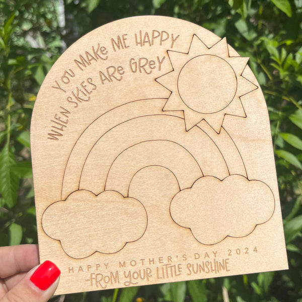 You Make Me Happy Mother's Day Paint Sign