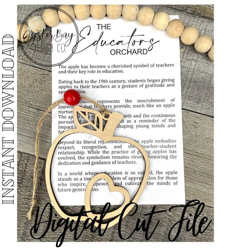 The Educators Orchard Apple Car Charm