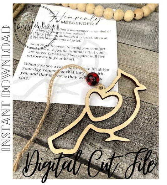 Heavenly Messenger Cardinal Car Charm