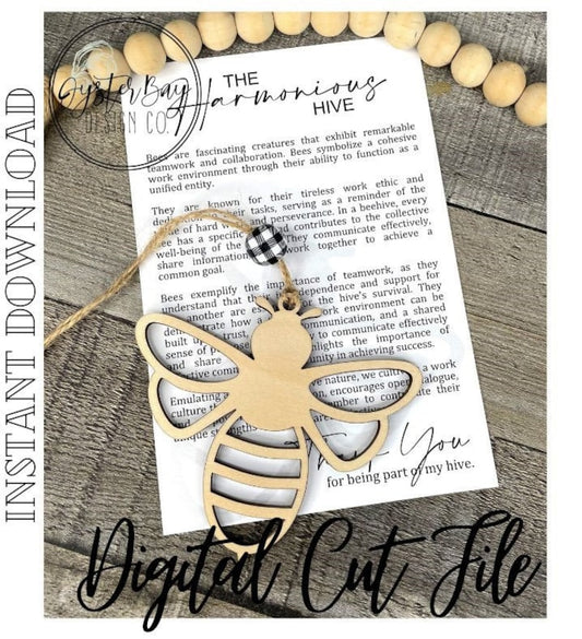 The Harmonious Hive Bee Car Charm