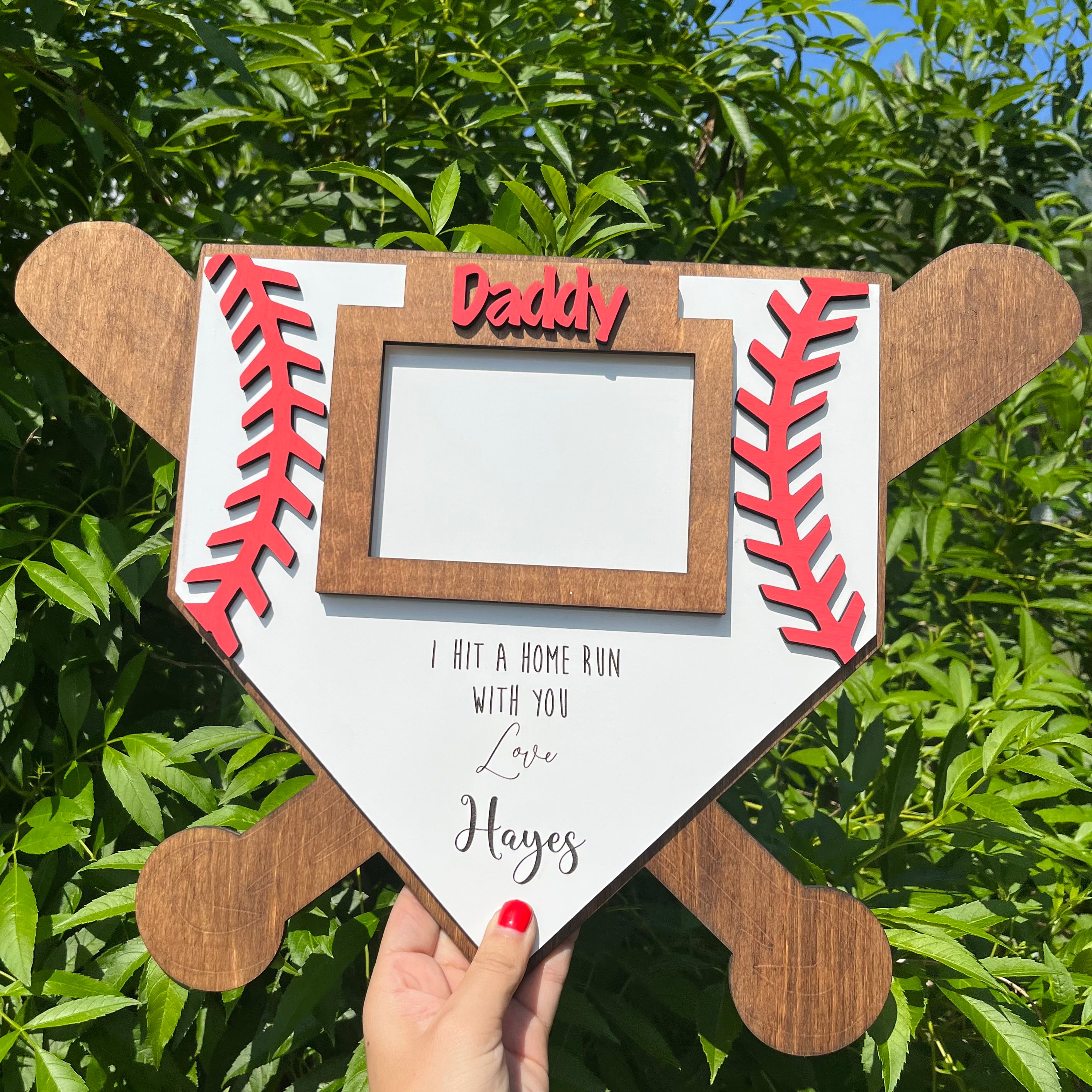 Run Daddy Run Sign Daddy I Hit A Home Run Photo Sign – A Girl Named Lee