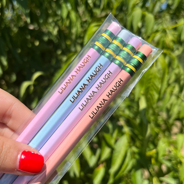 Pastel Ticonderoga Personalized Pencils 8pk