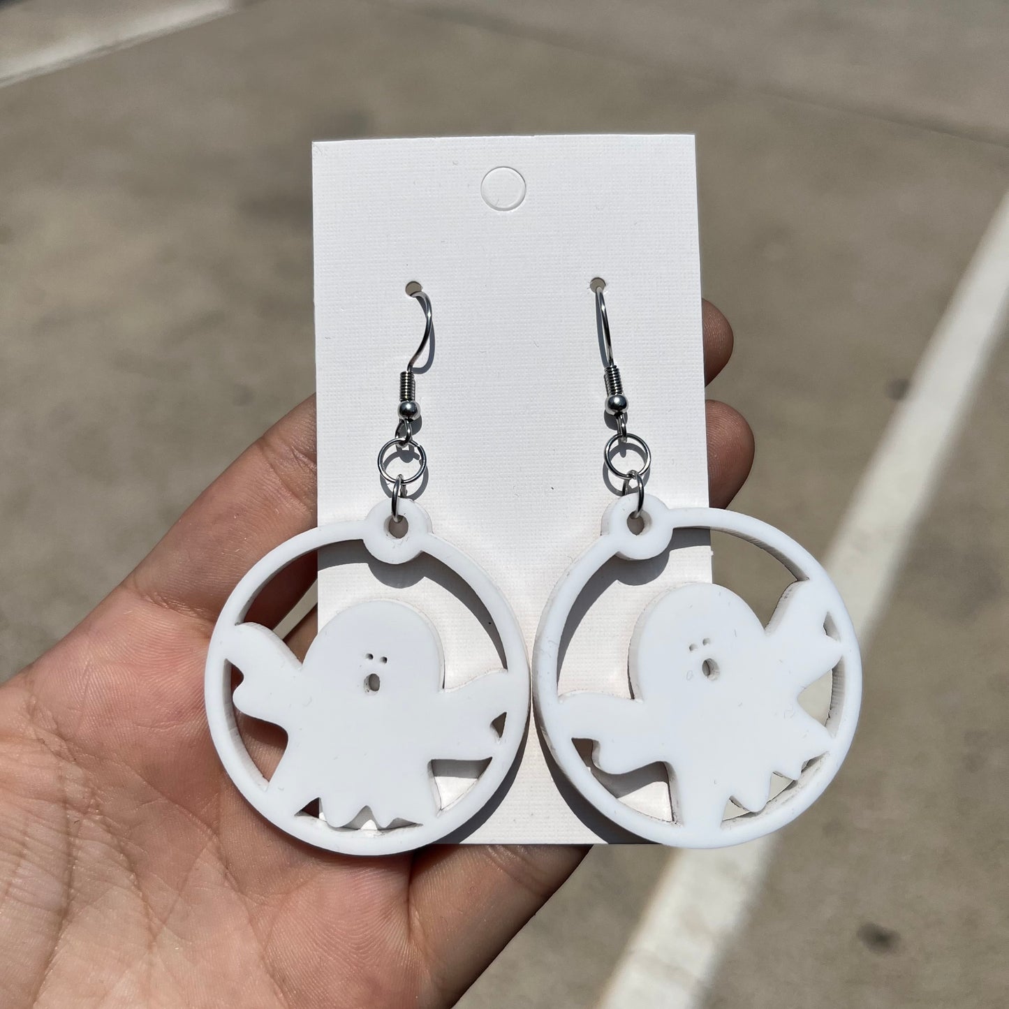 Halloween Round Dangle Earrings