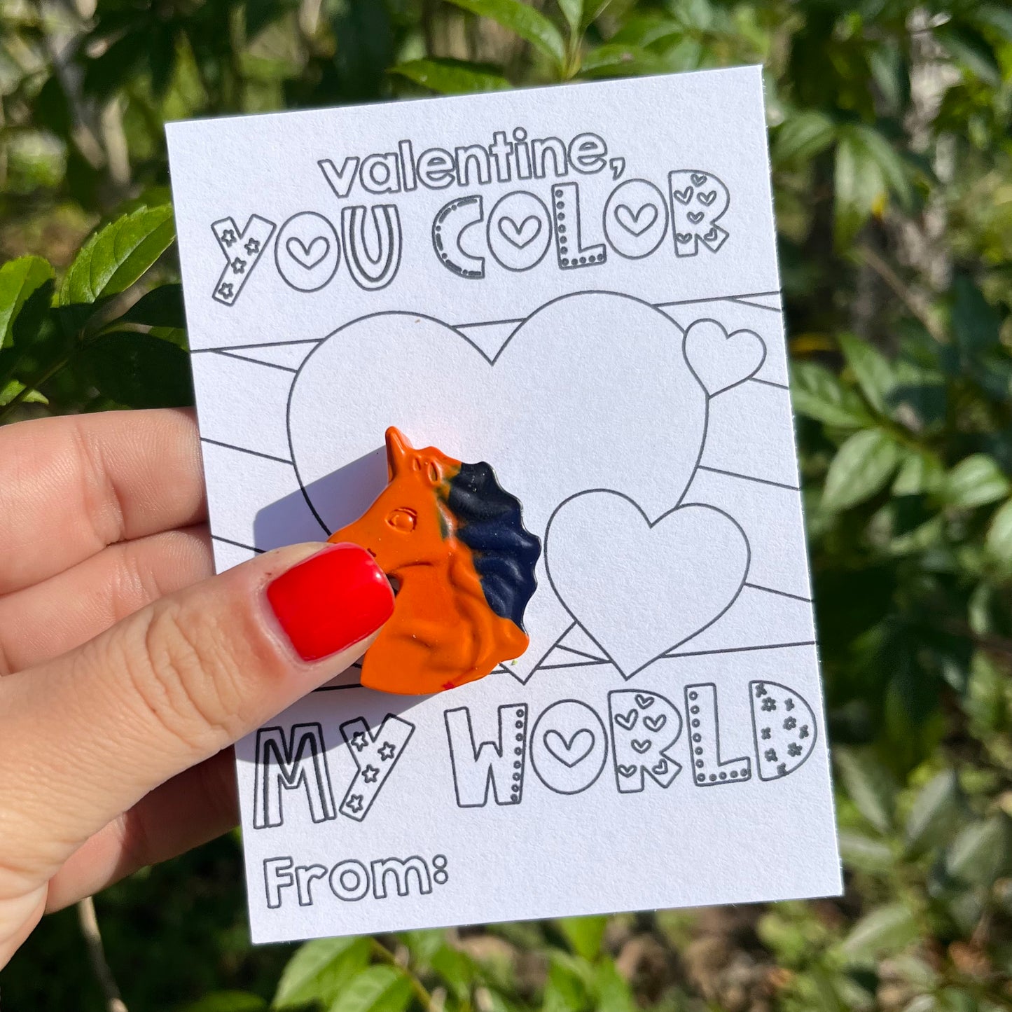 Crayon Valentine’s Day Cards