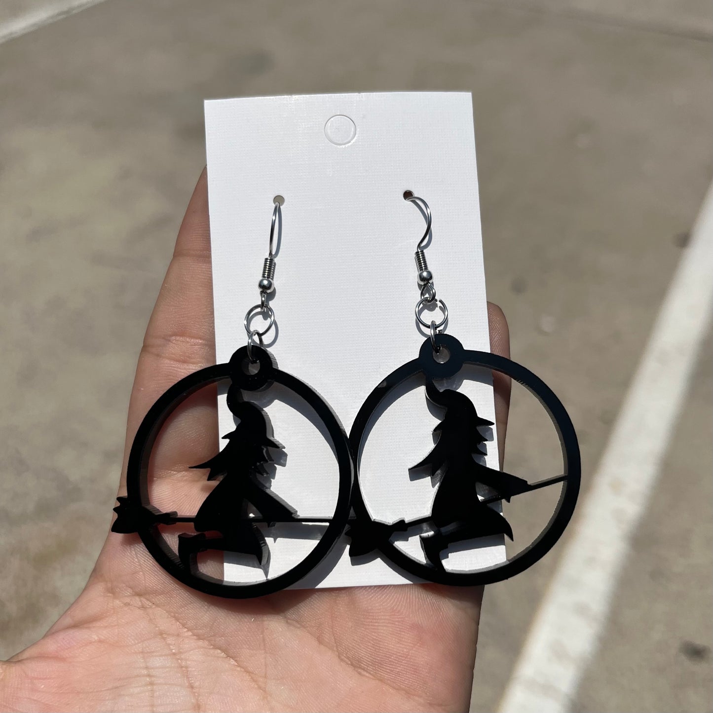 Halloween Round Dangle Earrings