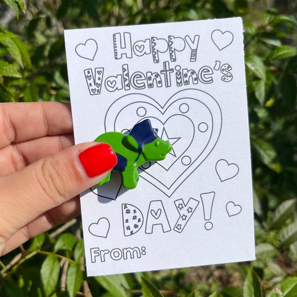 Crayon Valentine’s Day Cards