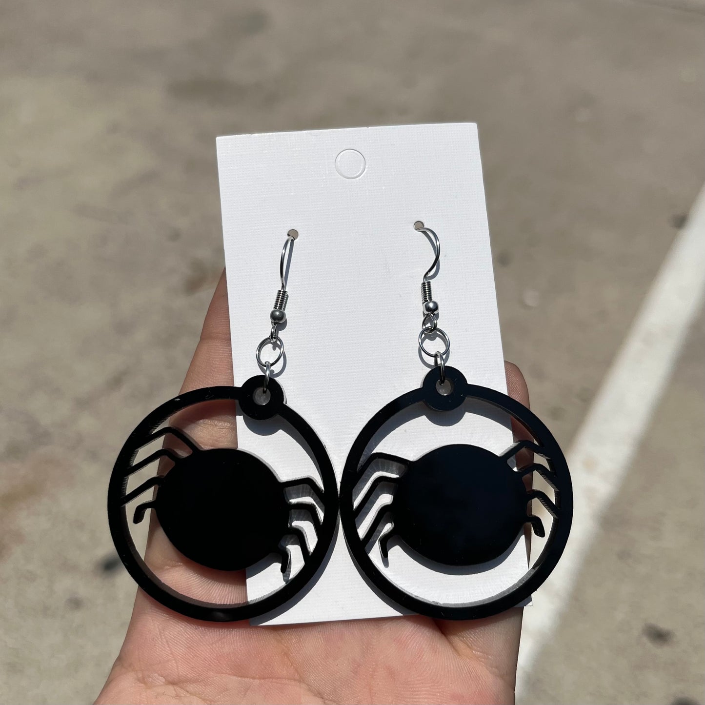 Halloween Round Dangle Earrings