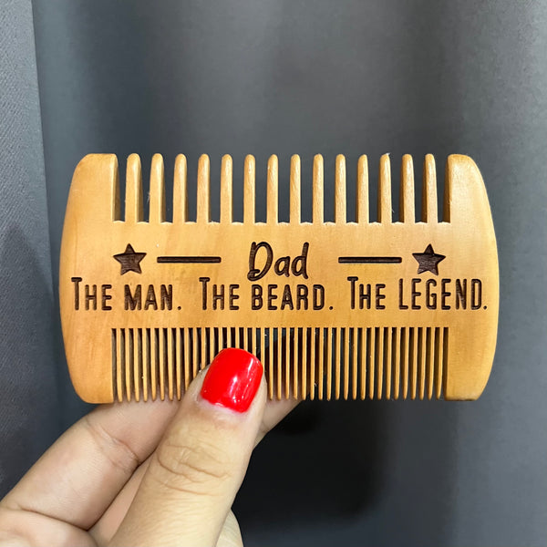 Dad Legend Stars Beard Comb