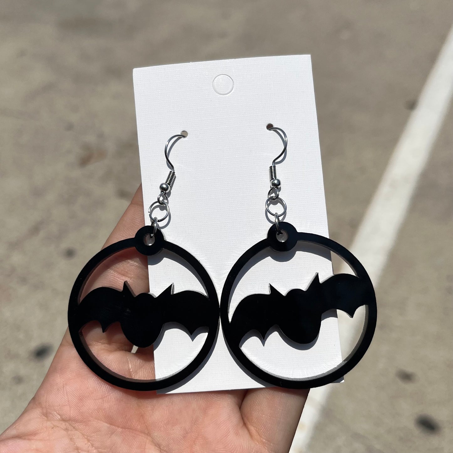 Halloween Round Dangle Earrings